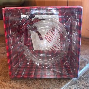 Rae Dunn “Merry Christmas” Glass Ornament